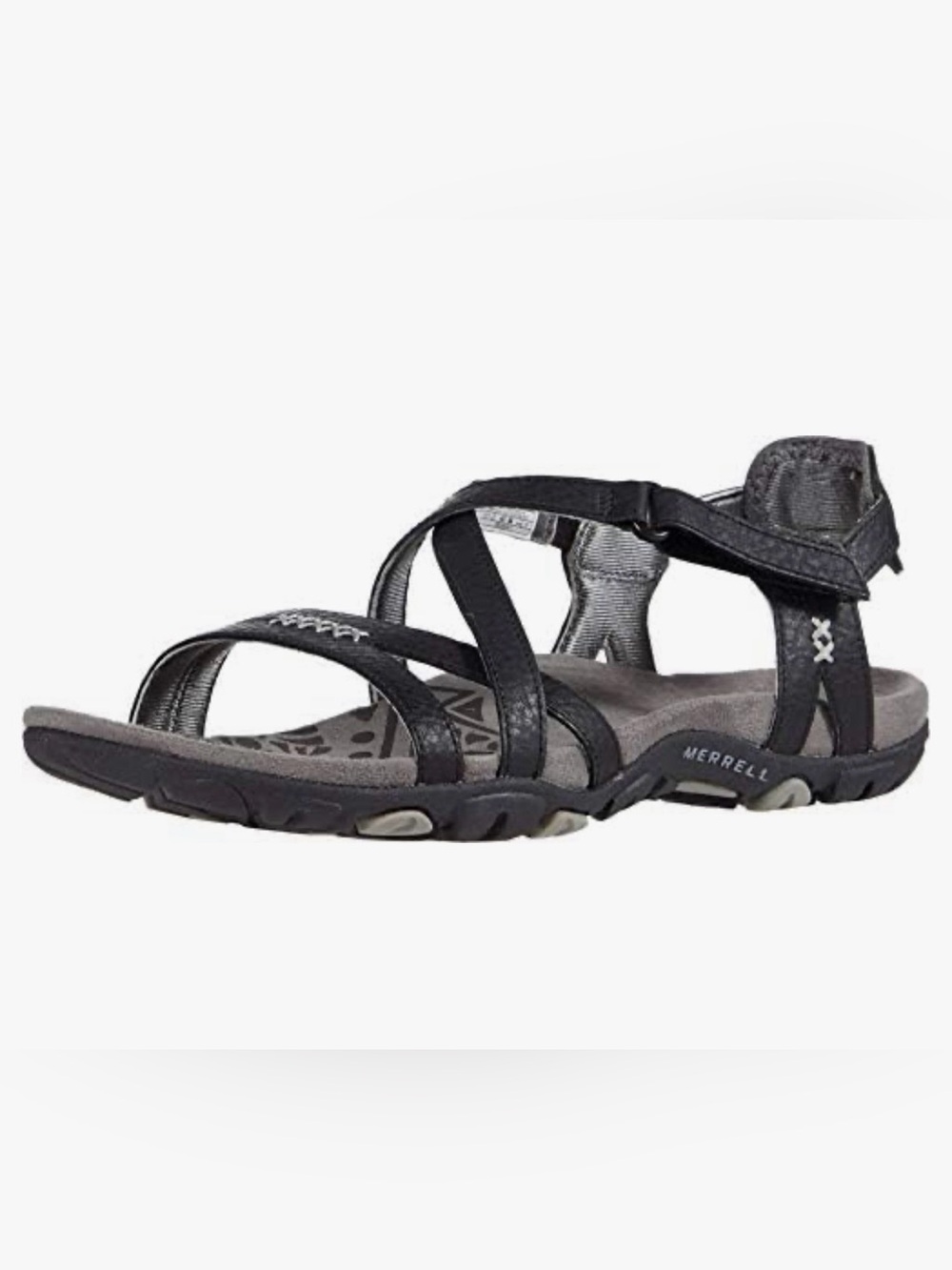 Merrell Sandspur Delta Wrap Sandals Black Brand New In Box Size 9 NIB $55